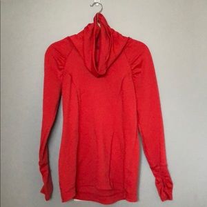 Red activewear tunic
